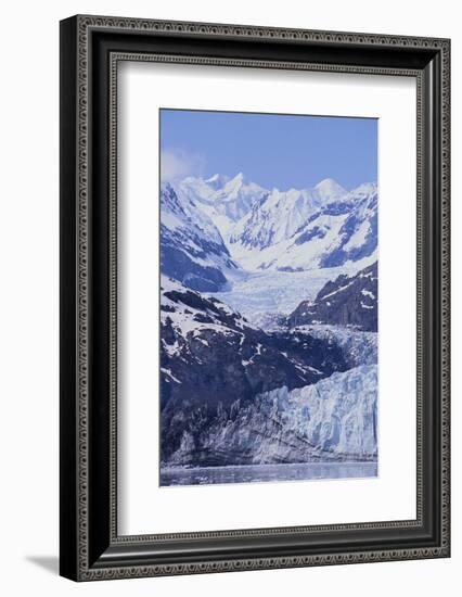 Margerie Glacier Emerging from Mountain Range-DLILLC-Framed Photographic Print