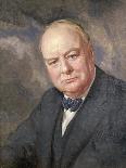 Portrait of Winston Churchill-Margery Forbes-Giclee Print