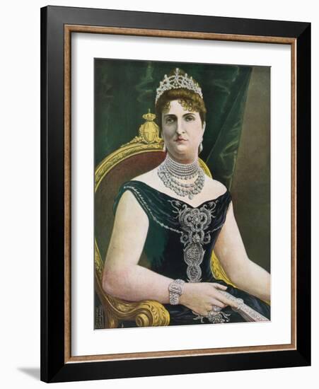 Margherita of Savoy, Queen of Italy-Tancredi Scarpelli-Framed Giclee Print