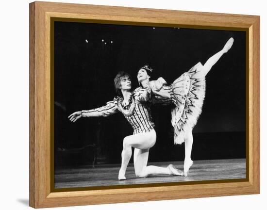 Margot Fonteyn and Rudolf Nureyev in Birthday Offering by the Royal Ballet at Royal Opera House-Anthony Crickmay-Framed Premier Image Canvas