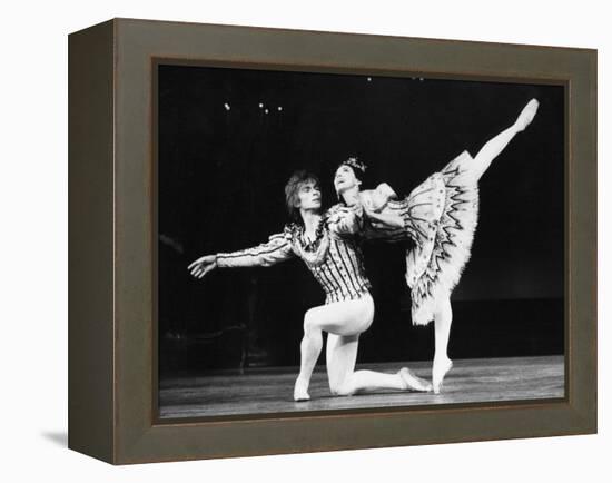 Margot Fonteyn and Rudolf Nureyev in Birthday Offering by the Royal Ballet at Royal Opera House-Anthony Crickmay-Framed Premier Image Canvas