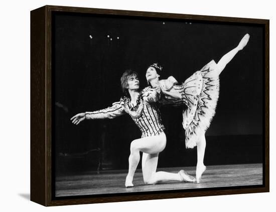 Margot Fonteyn and Rudolf Nureyev in Birthday Offering by the Royal Ballet at Royal Opera House-Anthony Crickmay-Framed Premier Image Canvas