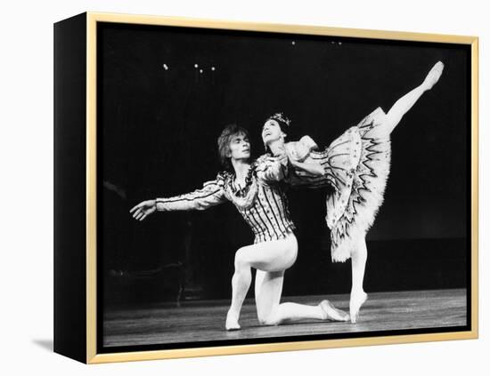 Margot Fonteyn and Rudolf Nureyev in Birthday Offering by the Royal Ballet at Royal Opera House-Anthony Crickmay-Framed Premier Image Canvas