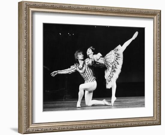 Margot Fonteyn and Rudolf Nureyev in Birthday Offering by the Royal Ballet at Royal Opera House-Anthony Crickmay-Framed Premium Photographic Print