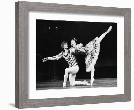 Margot Fonteyn and Rudolf Nureyev in Birthday Offering by the Royal Ballet at Royal Opera House-Anthony Crickmay-Framed Photographic Print