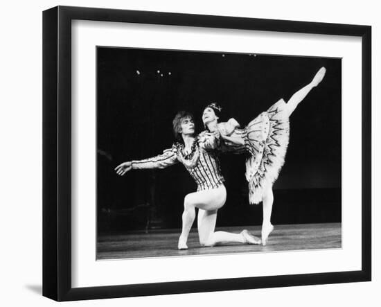 Margot Fonteyn and Rudolf Nureyev in Birthday Offering by the Royal Ballet at Royal Opera House-Anthony Crickmay-Framed Photographic Print