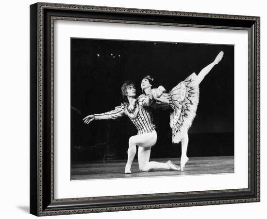 Margot Fonteyn and Rudolf Nureyev in Birthday Offering by the Royal Ballet at Royal Opera House-Anthony Crickmay-Framed Photographic Print