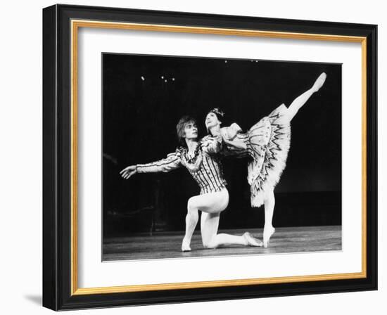 Margot Fonteyn and Rudolf Nureyev in Birthday Offering by the Royal Ballet at Royal Opera House-Anthony Crickmay-Framed Photographic Print