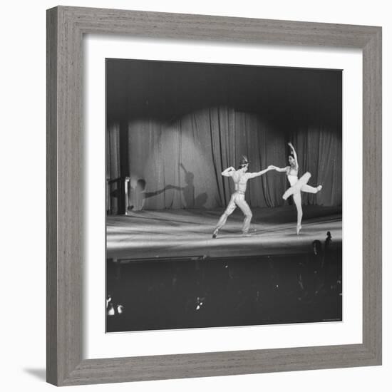 Margot Fonteyn and Rudolf Nureyev Performing at Pres. Lyndon B. Johnson's Inaugural Gala-Francis Miller-Framed Premium Photographic Print