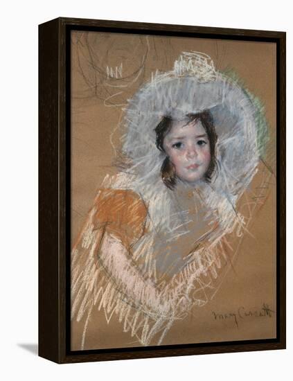 Margot Lux avec un large chapeau-Mary Cassatt-Framed Premier Image Canvas