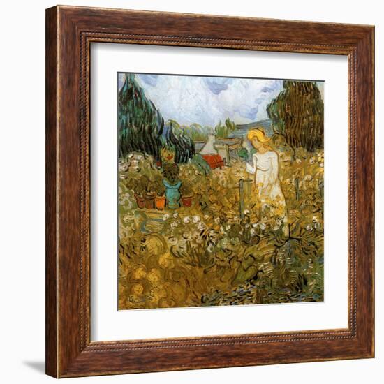 Marguerite Gachet Dans Son Jardin-Vincent van Gogh-Framed Art Print