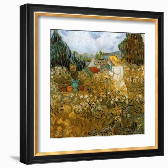 Marguerite Gachet Dans Son Jardin-Vincent van Gogh-Framed Art Print