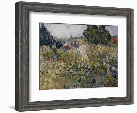 Marguerite Gachet in Her Garden, c.1890-Vincent van Gogh-Framed Giclee Print