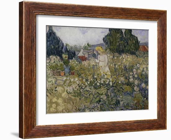Marguerite Gachet in Her Garden, c.1890-Vincent van Gogh-Framed Giclee Print
