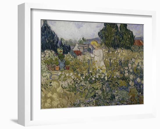 Marguerite Gachet in Her Garden, c.1890-Vincent van Gogh-Framed Giclee Print