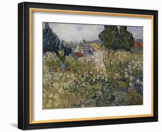 Marguerite Gachet in Her Garden, c.1890-Vincent van Gogh-Framed Giclee Print