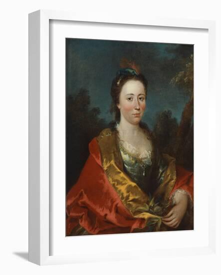 Marguerite-Marie Pater (Oil on Canvas)-Jean-Baptiste Joseph Pater-Framed Giclee Print