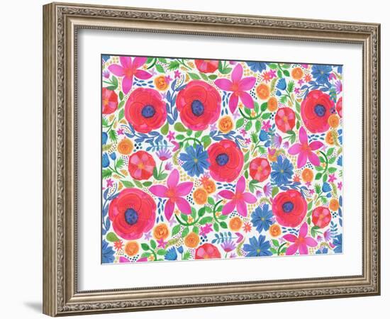 Marguerite Pattern-Suzanne Allard-Framed Art Print