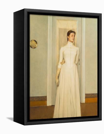 Marguerite, the Artist's Sister-Fernand Khnopff-Framed Premier Image Canvas