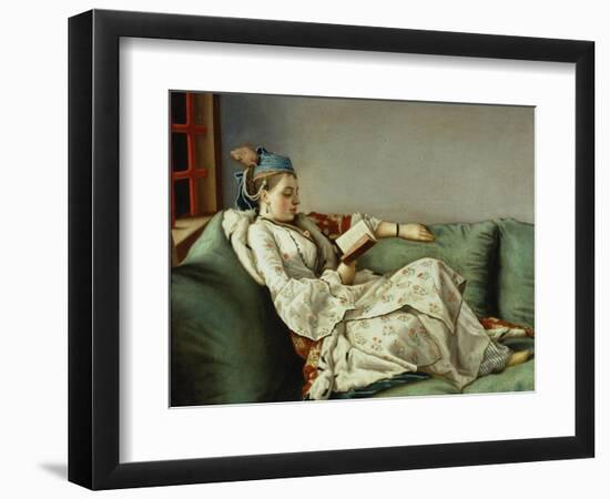 Maria Adelaide Reading-Jean-Etienne Liotard-Framed Giclee Print