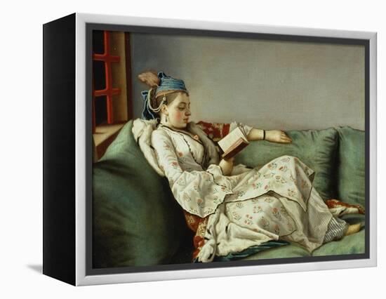 Maria Adelaide Reading-Jean-Etienne Liotard-Framed Premier Image Canvas