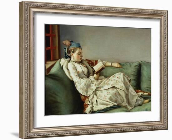 Maria Adelaide Reading-Jean-Etienne Liotard-Framed Giclee Print