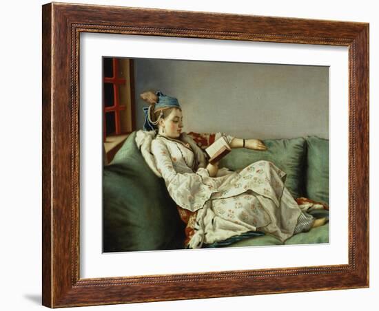 Maria Adelaide Reading-Jean-Etienne Liotard-Framed Giclee Print