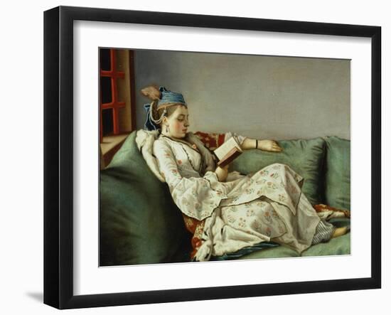 Maria Adelaide Reading-Jean-Etienne Liotard-Framed Giclee Print