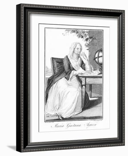 Maria Agnesi, Italian Mathematician-null-Framed Photographic Print