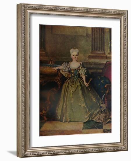 'Maria Ana Victoria de Borbon y Farnesio', 1724 (c1927)-Nicolas De Largilliere-Framed Giclee Print