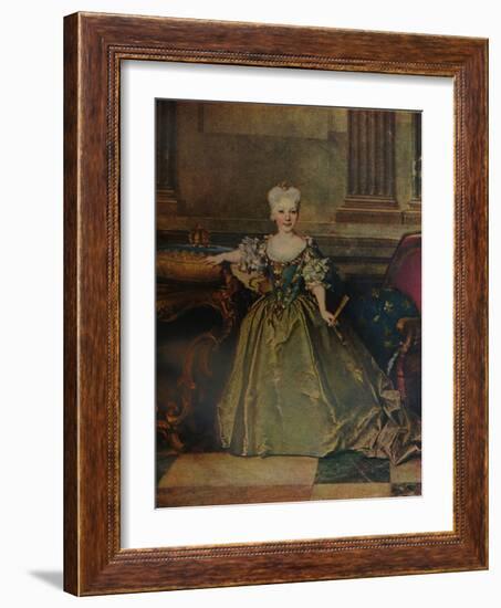 'Maria Ana Victoria de Borbon y Farnesio', 1724 (c1927)-Nicolas De Largilliere-Framed Giclee Print