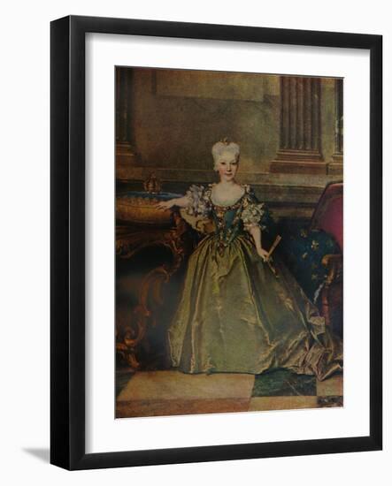 'Maria Ana Victoria de Borbon y Farnesio', 1724 (c1927)-Nicolas De Largilliere-Framed Giclee Print