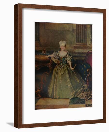 'Maria Ana Victoria de Borbon y Farnesio', 1724 (c1927)-Nicolas De Largilliere-Framed Giclee Print