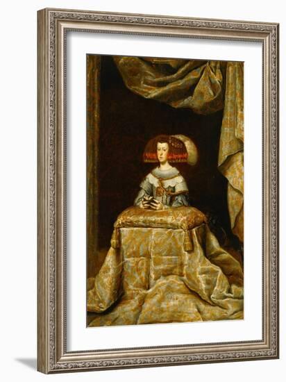 Maria Anna of Austria (1634-1696), Second Spouse of Philip IV, Praying-Diego Velazquez-Framed Giclee Print