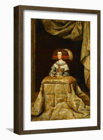 Maria Anna of Austria (1634-1696), Second Spouse of Philip IV, Praying-Diego Velazquez-Framed Giclee Print