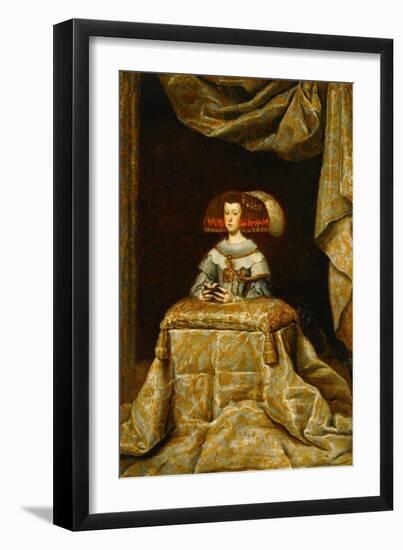 Maria Anna of Austria (1634-1696), Second Spouse of Philip IV, Praying-Diego Velazquez-Framed Giclee Print