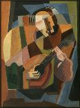 The Lute Player, 1917-18 (Oil on Canvas)-Maria Blanchard-Giclee Print