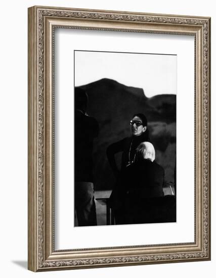 Maria Callas as Director of Les Vepres Siciliennes in Turin-Sergio del Grande-Framed Photographic Print