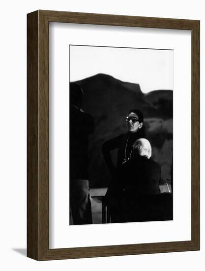 Maria Callas as Director of Les Vepres Siciliennes in Turin-Sergio del Grande-Framed Photographic Print