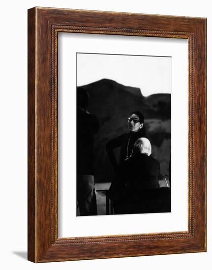 Maria Callas as Director of Les Vepres Siciliennes in Turin-Sergio del Grande-Framed Photographic Print