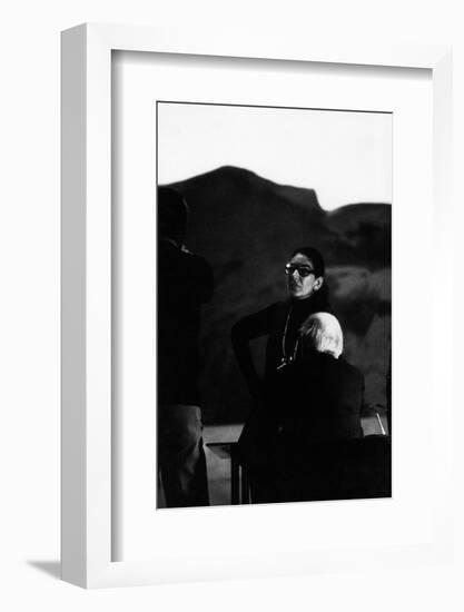 Maria Callas as Director of Les Vepres Siciliennes in Turin-Sergio del Grande-Framed Photographic Print