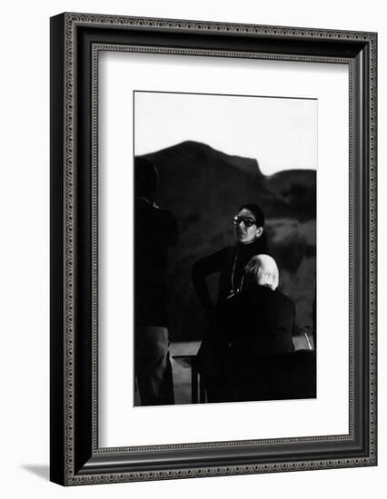 Maria Callas as Director of Les Vepres Siciliennes in Turin-Sergio del Grande-Framed Photographic Print