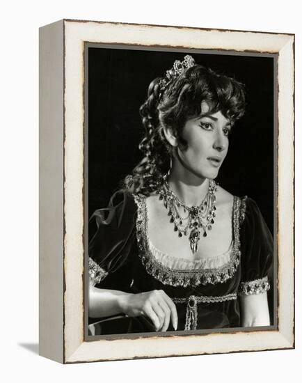 Maria Callas as Floria in Tosca, the Most Renowned Opera Singer of the 1950s-Houston Rogers-Framed Premier Image Canvas