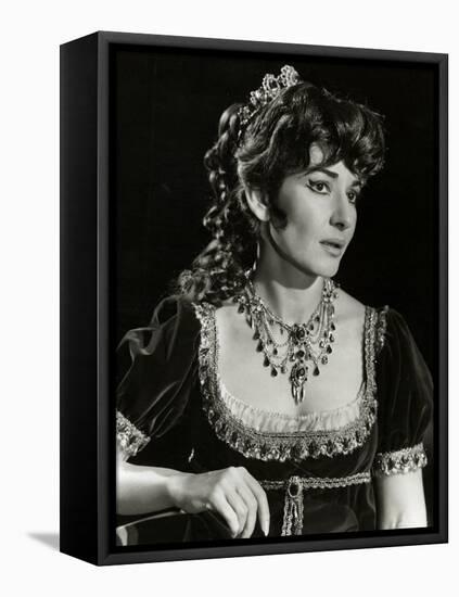 Maria Callas as Floria in Tosca, the Most Renowned Opera Singer of the 1950s-Houston Rogers-Framed Premier Image Canvas