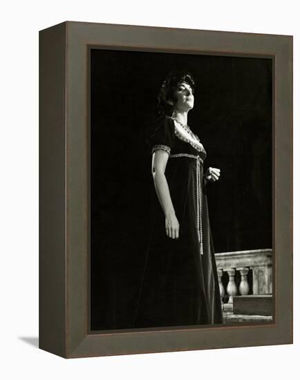 Maria Callas as Floria in Tosca, the Most Renowned Opera Singer of the 1950s-Houston Rogers-Framed Premier Image Canvas