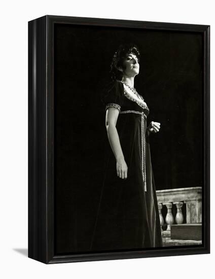 Maria Callas as Floria in Tosca, the Most Renowned Opera Singer of the 1950s-Houston Rogers-Framed Premier Image Canvas