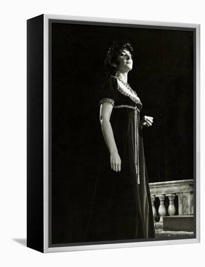 Maria Callas as Floria in Tosca, the Most Renowned Opera Singer of the 1950s-Houston Rogers-Framed Premier Image Canvas