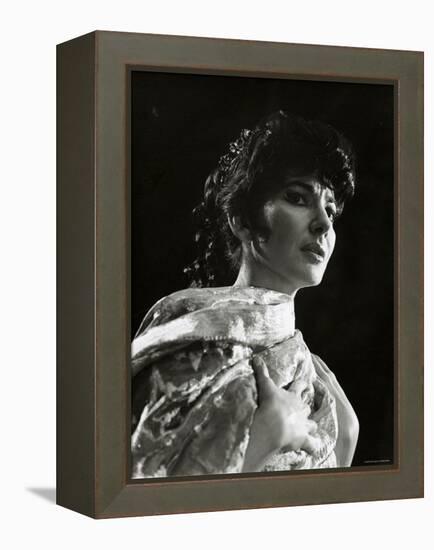 Maria Callas as Floria in Tosca, the Most Renowned Opera Singer of the 1950s-Houston Rogers-Framed Premier Image Canvas