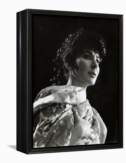 Maria Callas as Floria in Tosca, the Most Renowned Opera Singer of the 1950s-Houston Rogers-Framed Premier Image Canvas