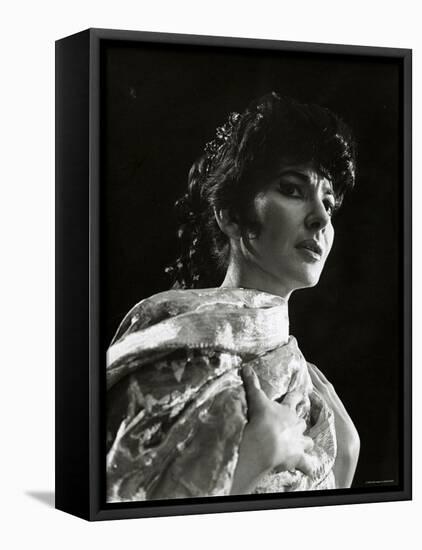 Maria Callas as Floria in Tosca, the Most Renowned Opera Singer of the 1950s-Houston Rogers-Framed Premier Image Canvas